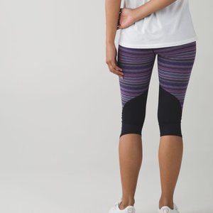 Lululemon 4 Vent it out crop Space Dye Twist Ultra